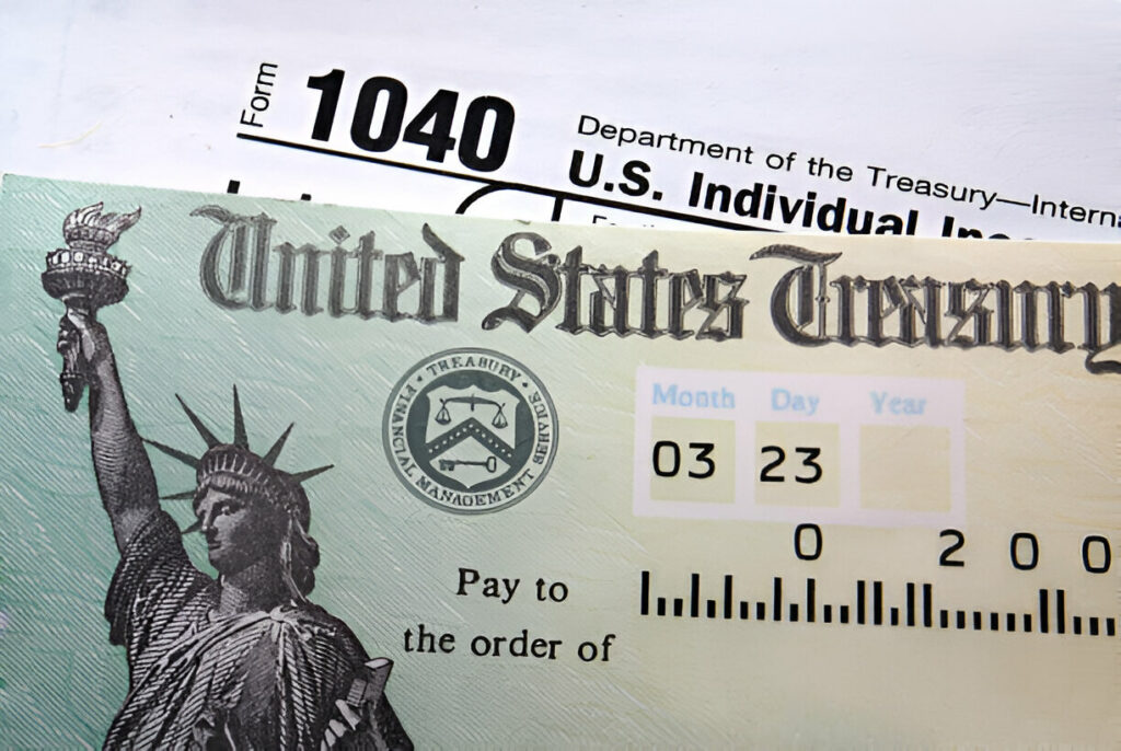 Tax refund check